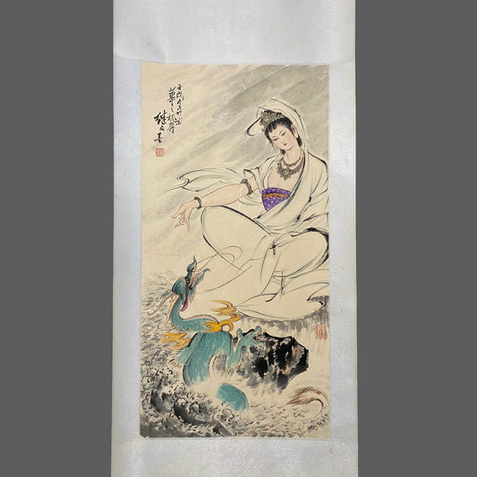 劉繼卣觀音佛像畫 - 九州墨閣