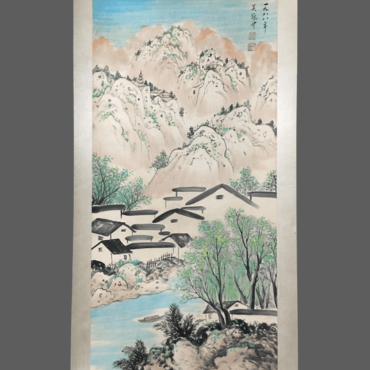 吳冠中中堂山水畫 - 九州墨閣