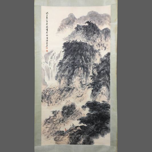 傅抱石中堂山水畫 - 九州墨閣