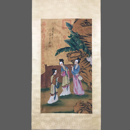 李公麟中堂人物畫 - 九州墨閣