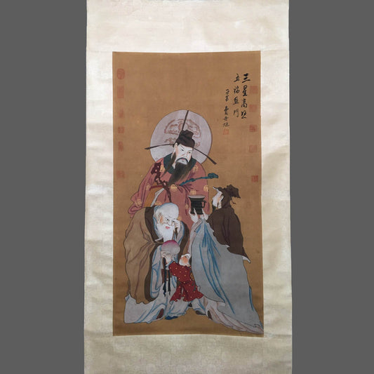 費丹旭中堂人物畫 - 九州墨閣