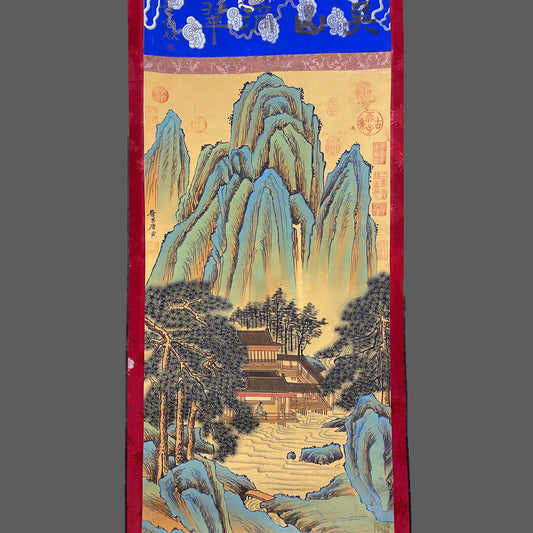 唐寅中堂山水畫 - 九州墨閣