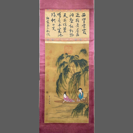 仇英中堂人物畫 - 九州墨閣