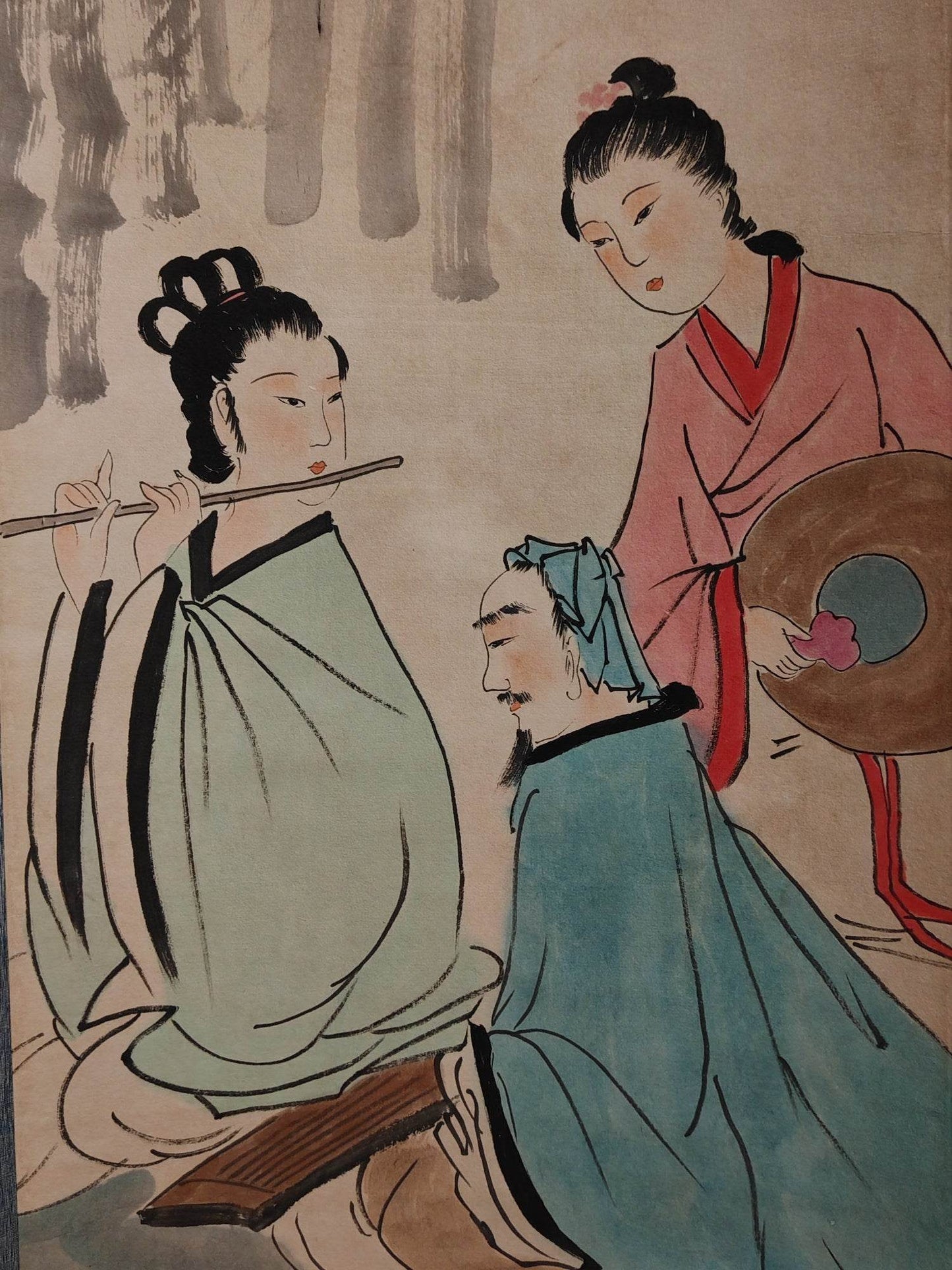 傅抱石八條屏人物畫 - 九州墨閣