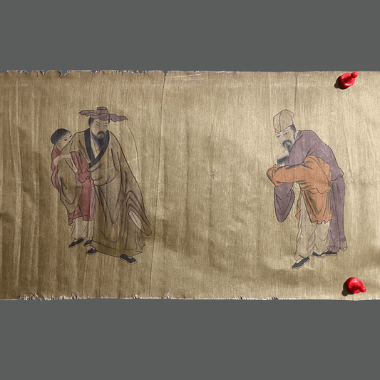 羅聘橫幅畫【十八羅漢】 - 九州墨閣