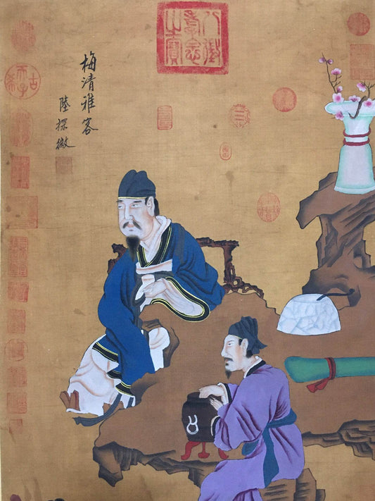 陸探微中堂人物畫 - 九州墨閣