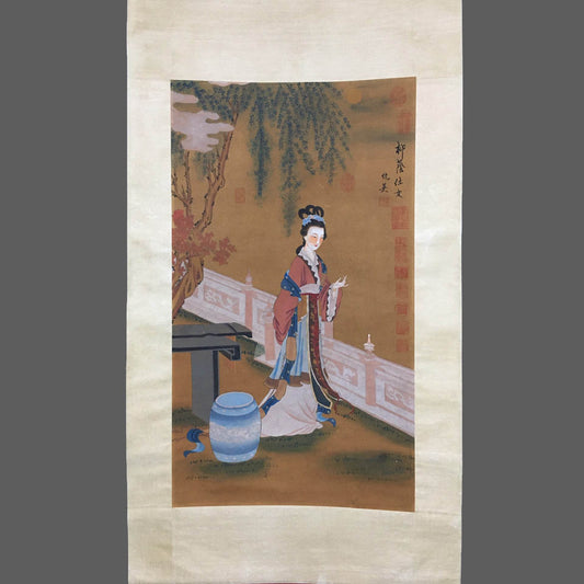 仇英中堂仕女畫 - 九州墨閣