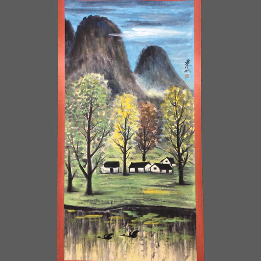 林風眠中堂山水畫 - 九州墨閣