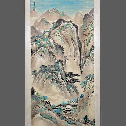 吳冠中中堂山水畫 - 九州墨閣