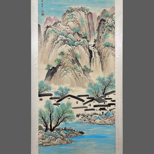 吳冠中中堂山水畫 - 九州墨閣