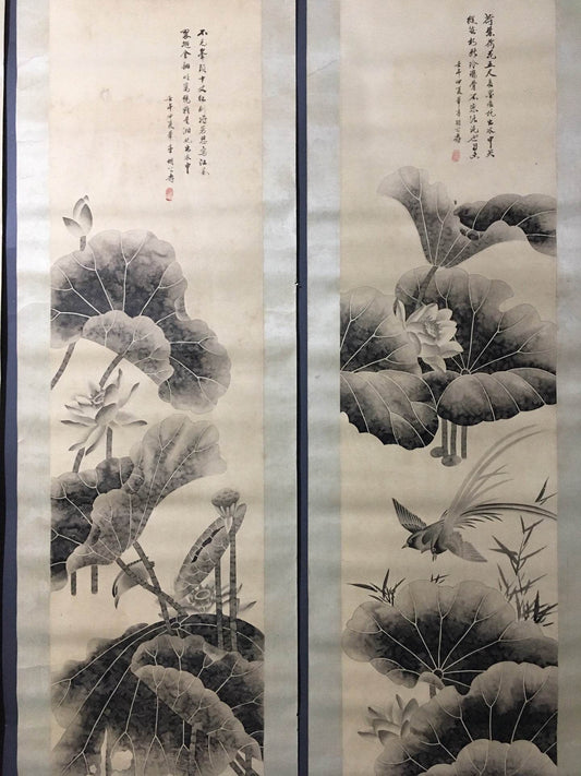 胡公壽四條屏花鳥畫 - 九州墨閣