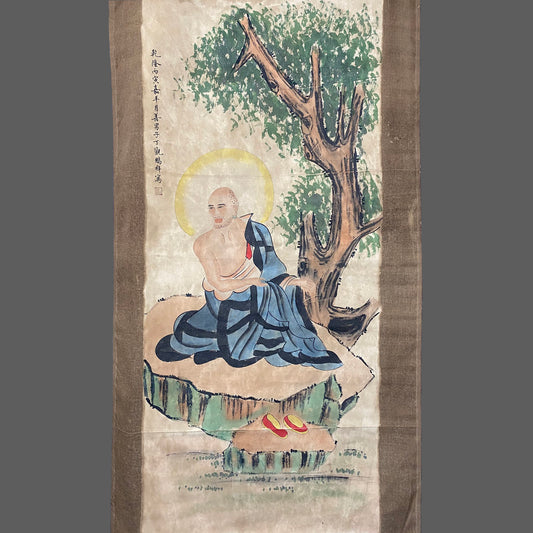 Ding Guanpeng's Arhat Painting in the Central Hall