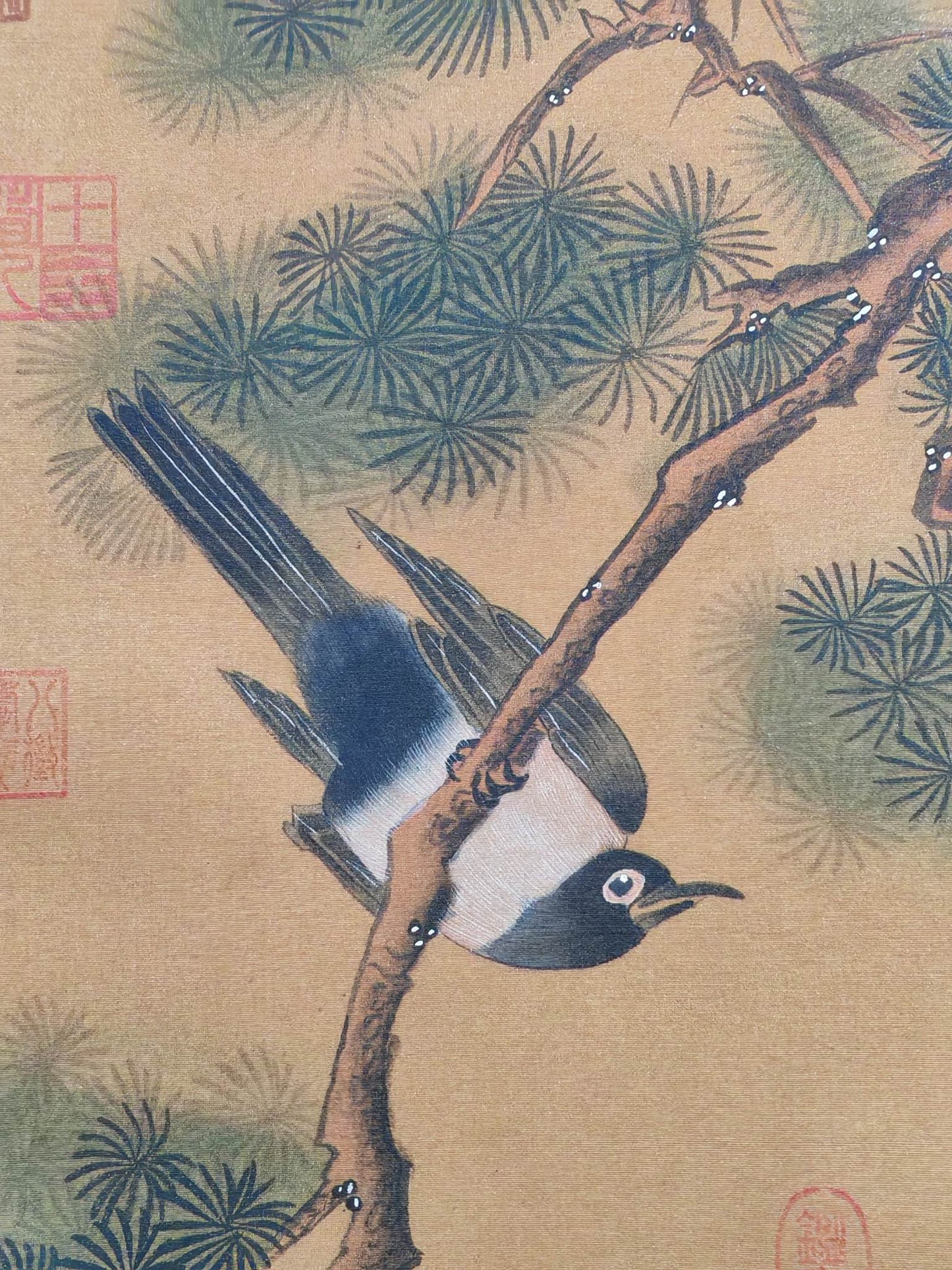 呂紀中堂四喜圖