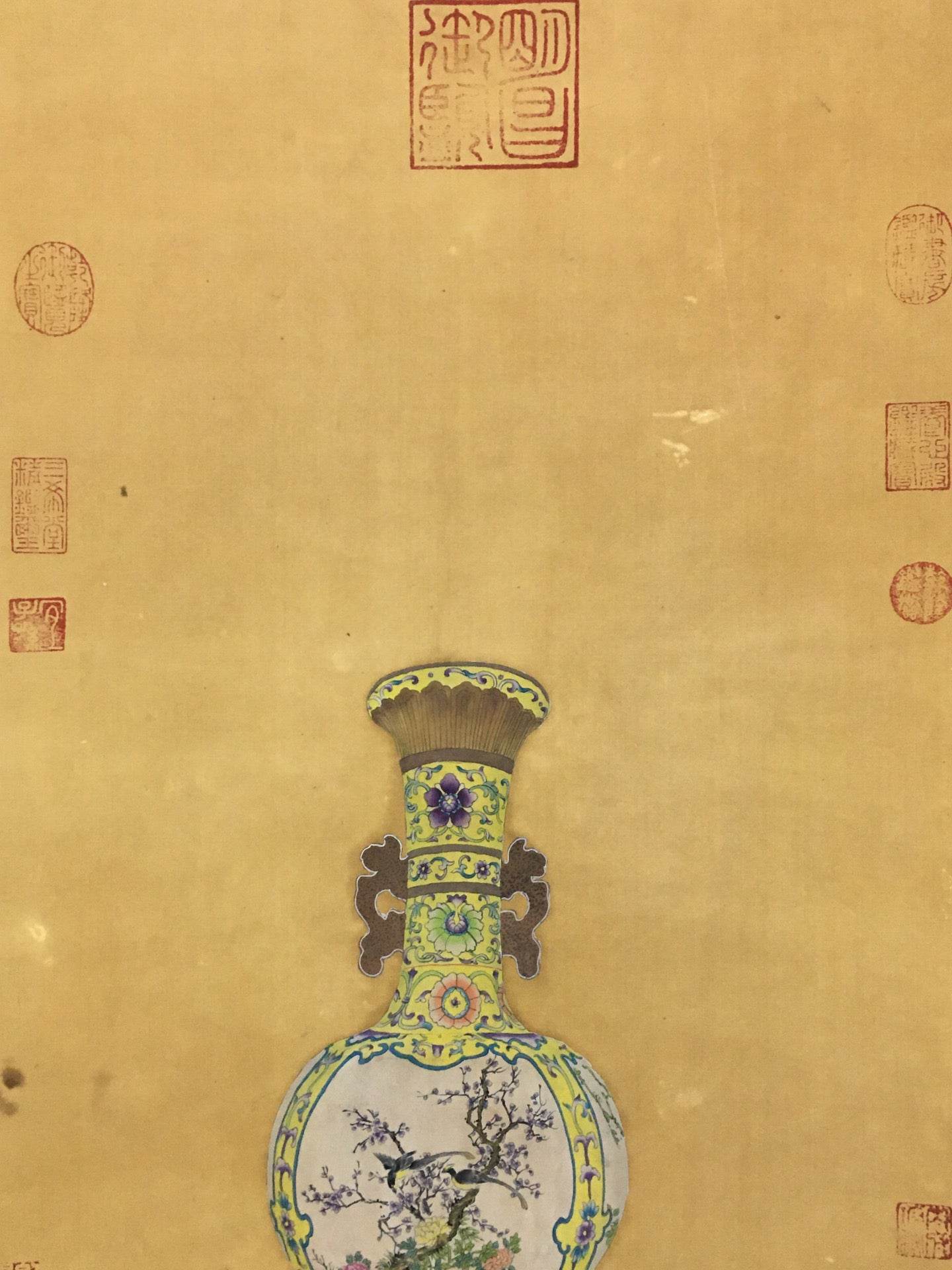 郎世寧中堂花瓶畫 - 九州墨閣