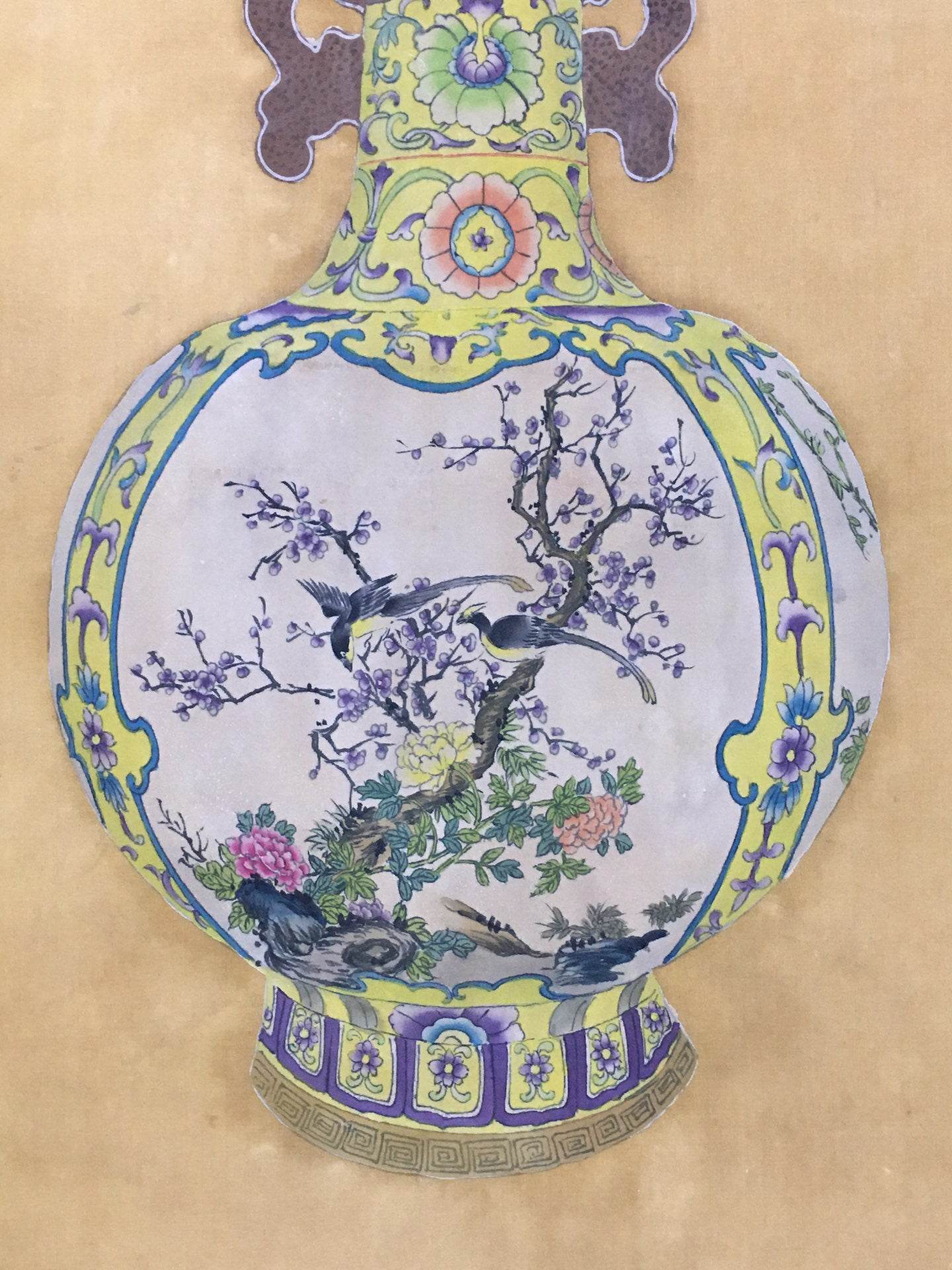 郎世寧中堂花瓶畫 - 九州墨閣