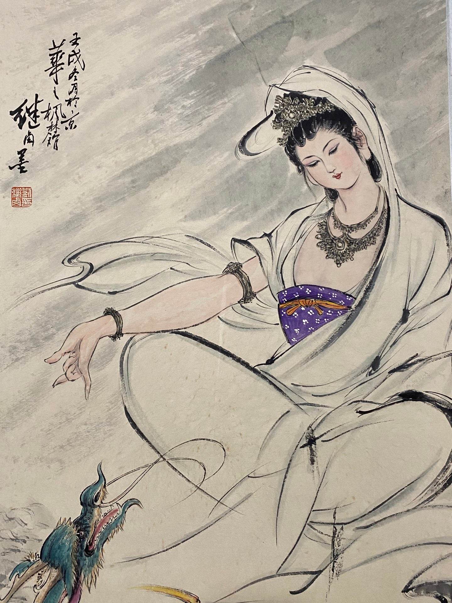 劉繼卣觀音佛像畫 - 九州墨閣