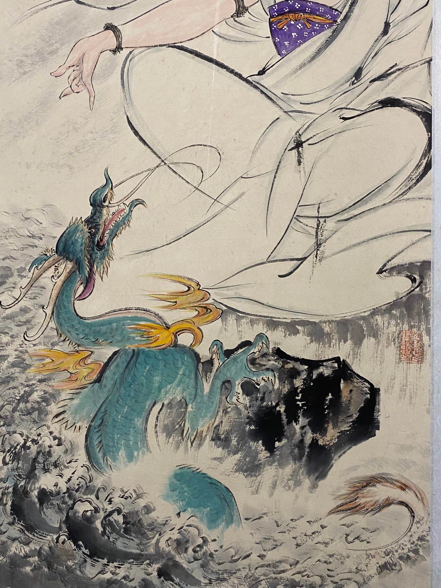 劉繼卣觀音佛像畫 - 九州墨閣