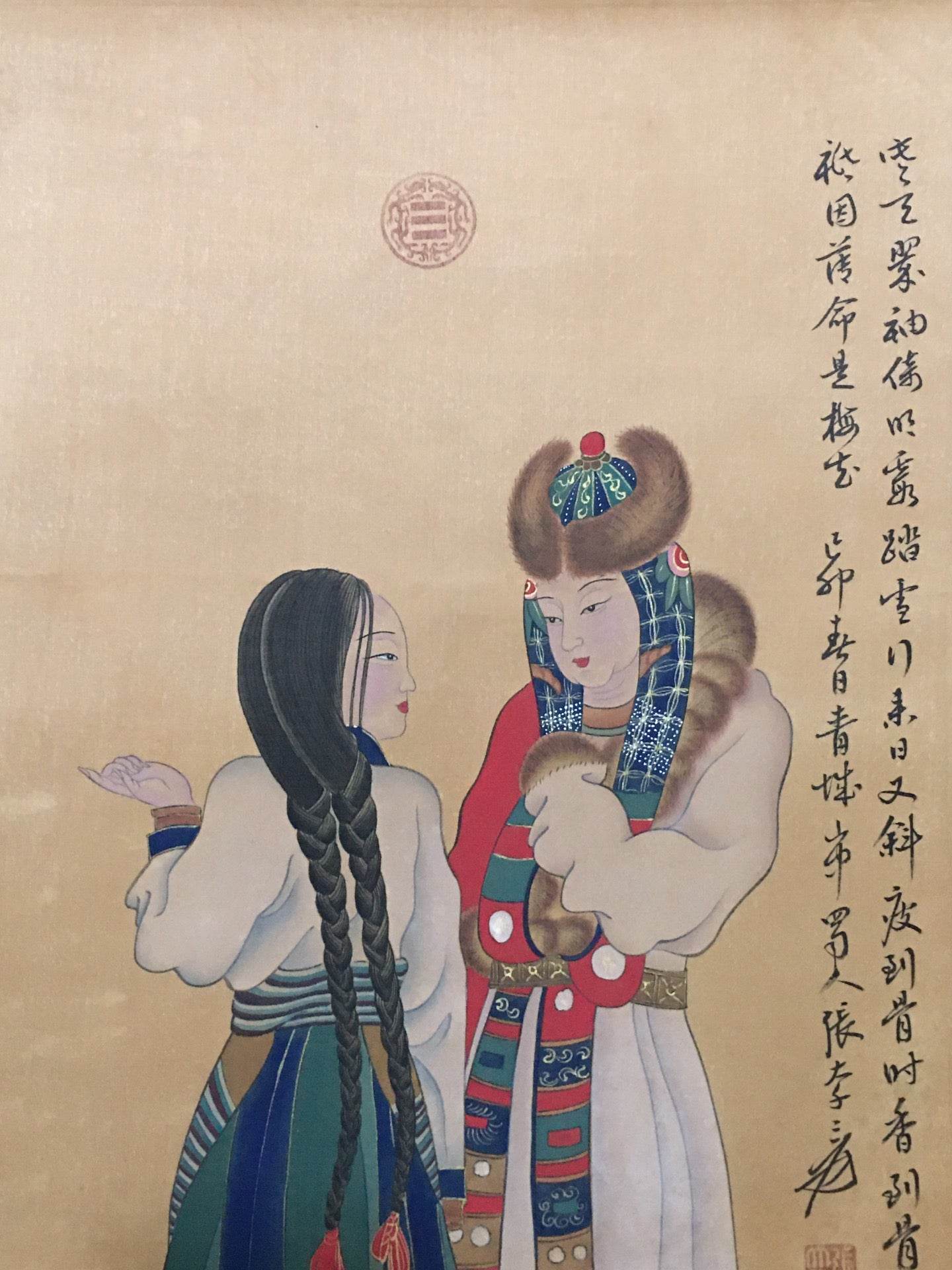 張大千中堂仕女畫 - 九州墨閣