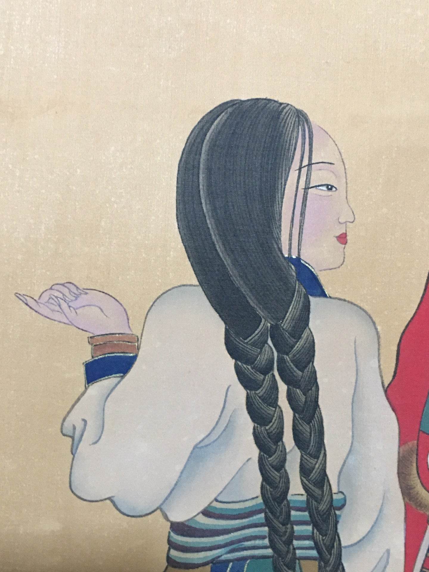 張大千中堂仕女畫 - 九州墨閣