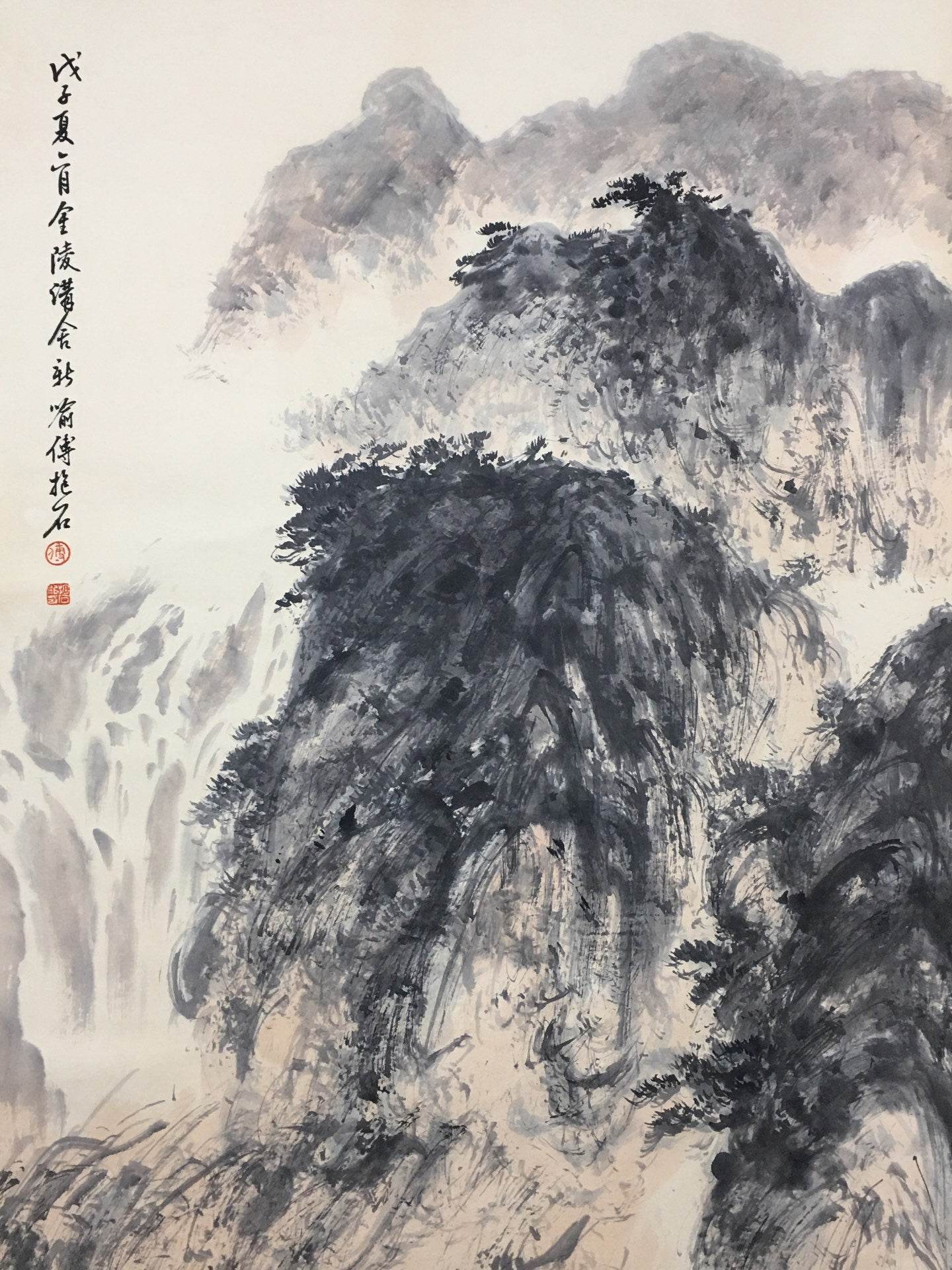 傅抱石中堂山水畫 - 九州墨閣