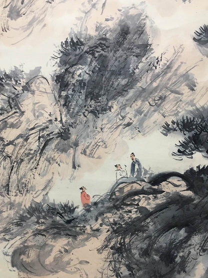 傅抱石中堂山水畫 - 九州墨閣