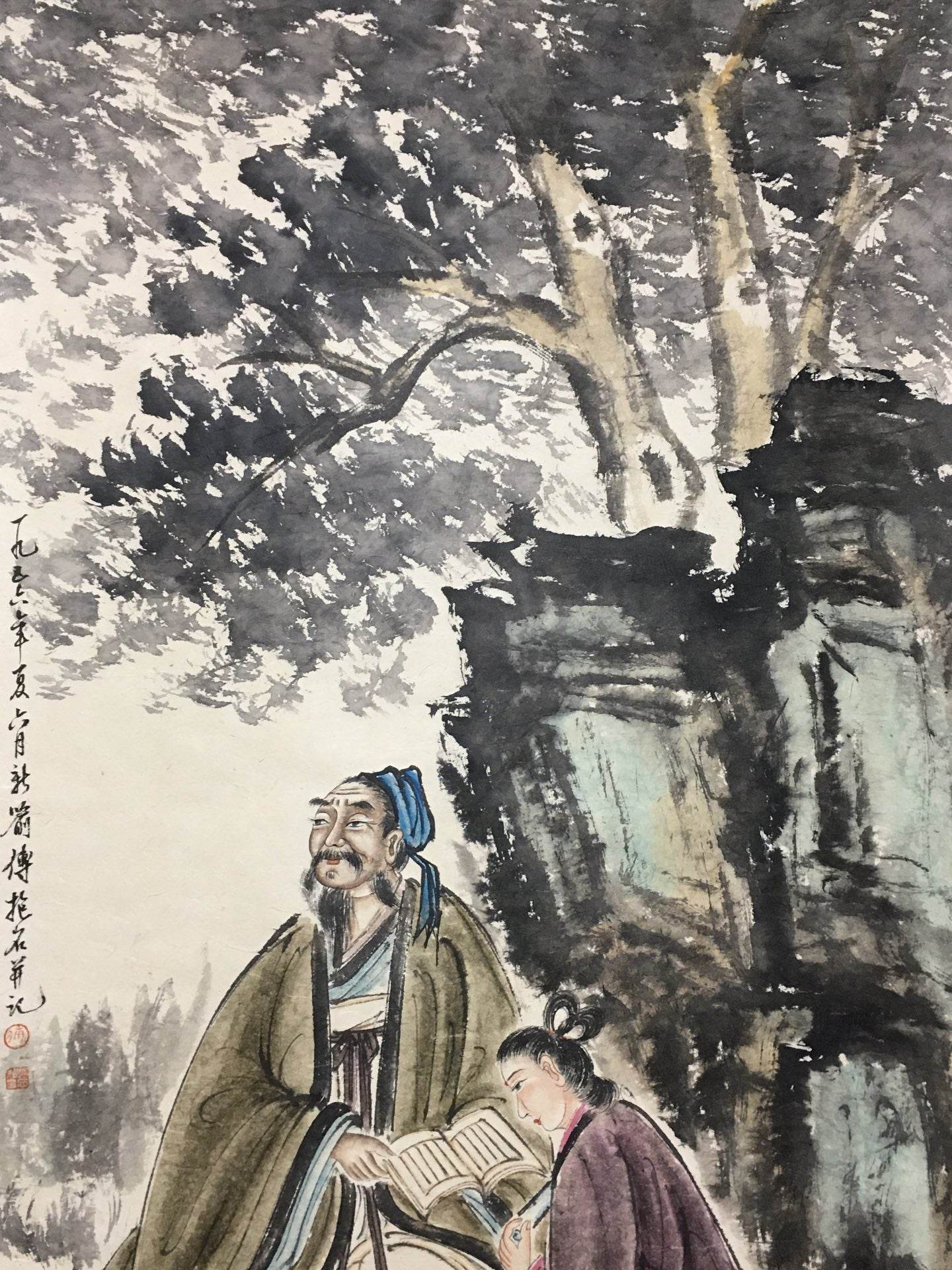 傅抱石中堂人物畫 - 九州墨閣