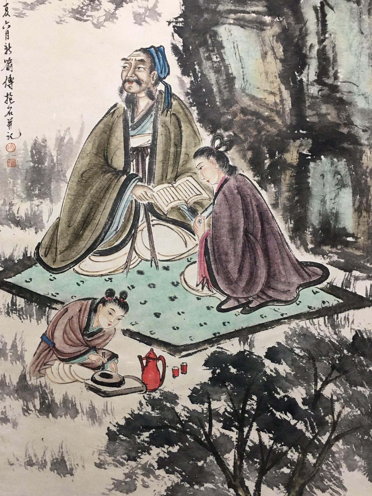 傅抱石中堂人物畫 - 九州墨閣