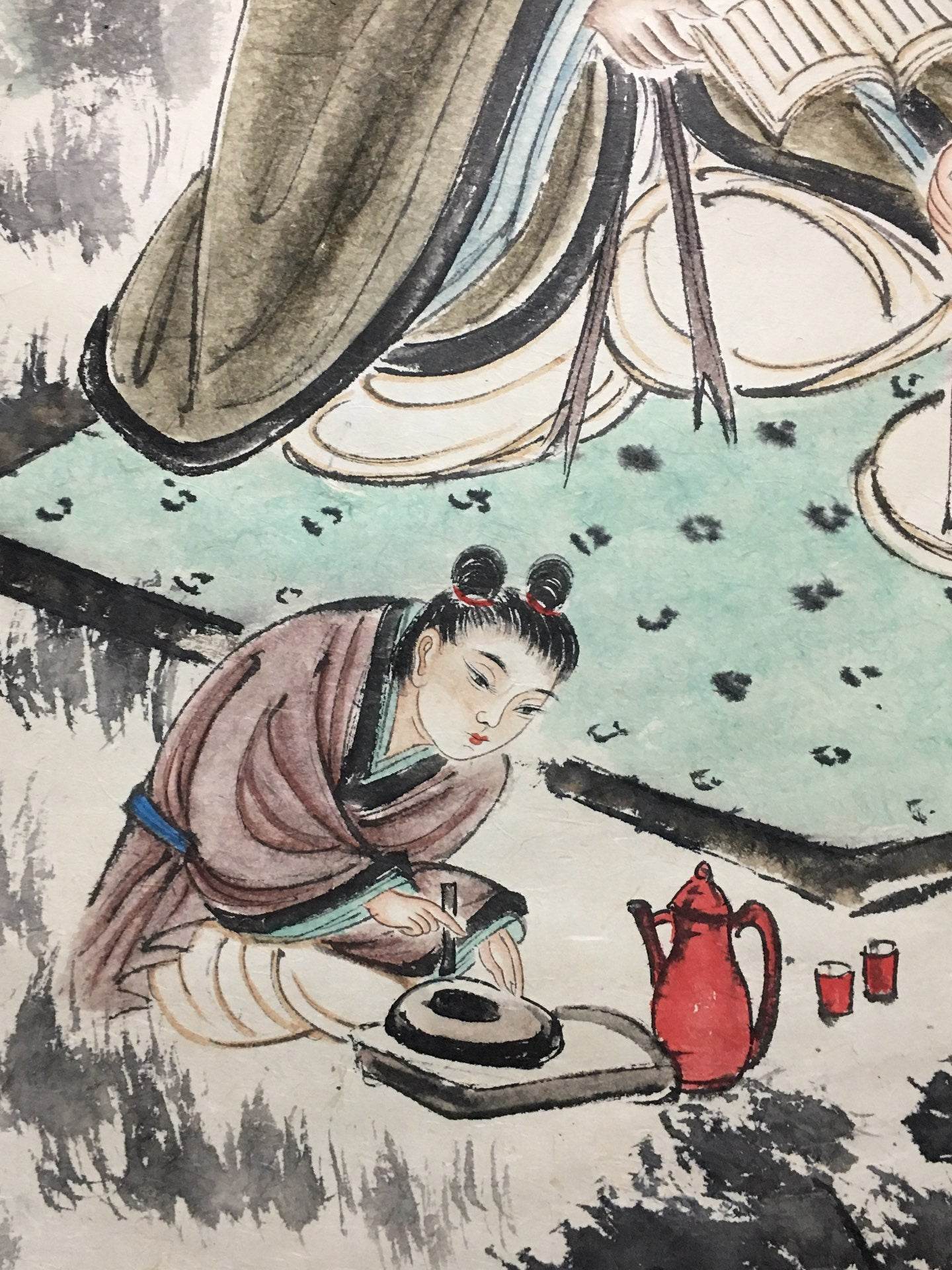 傅抱石中堂人物畫 - 九州墨閣