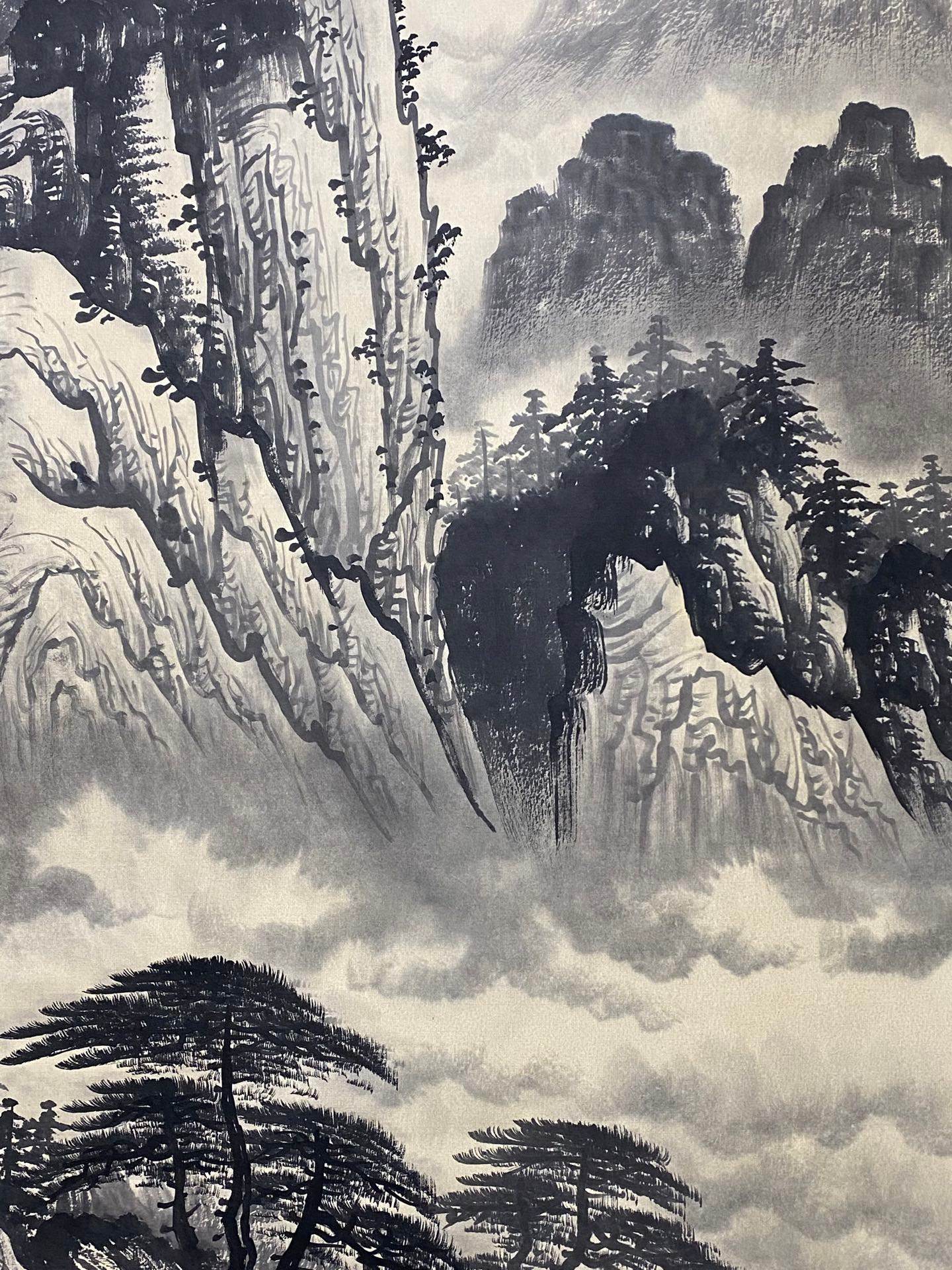 傅抱石橫幅山水畫 - 九州墨閣