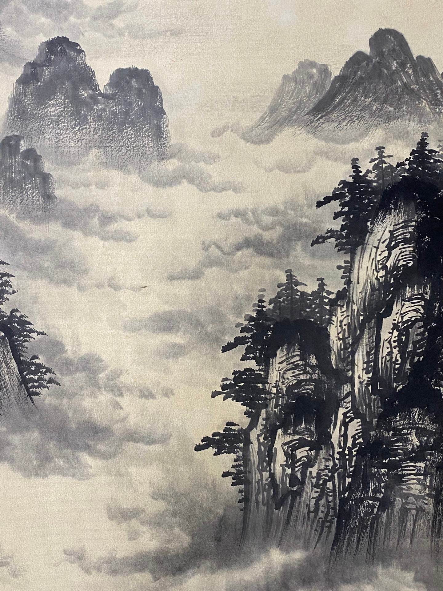 傅抱石橫幅山水畫 - 九州墨閣