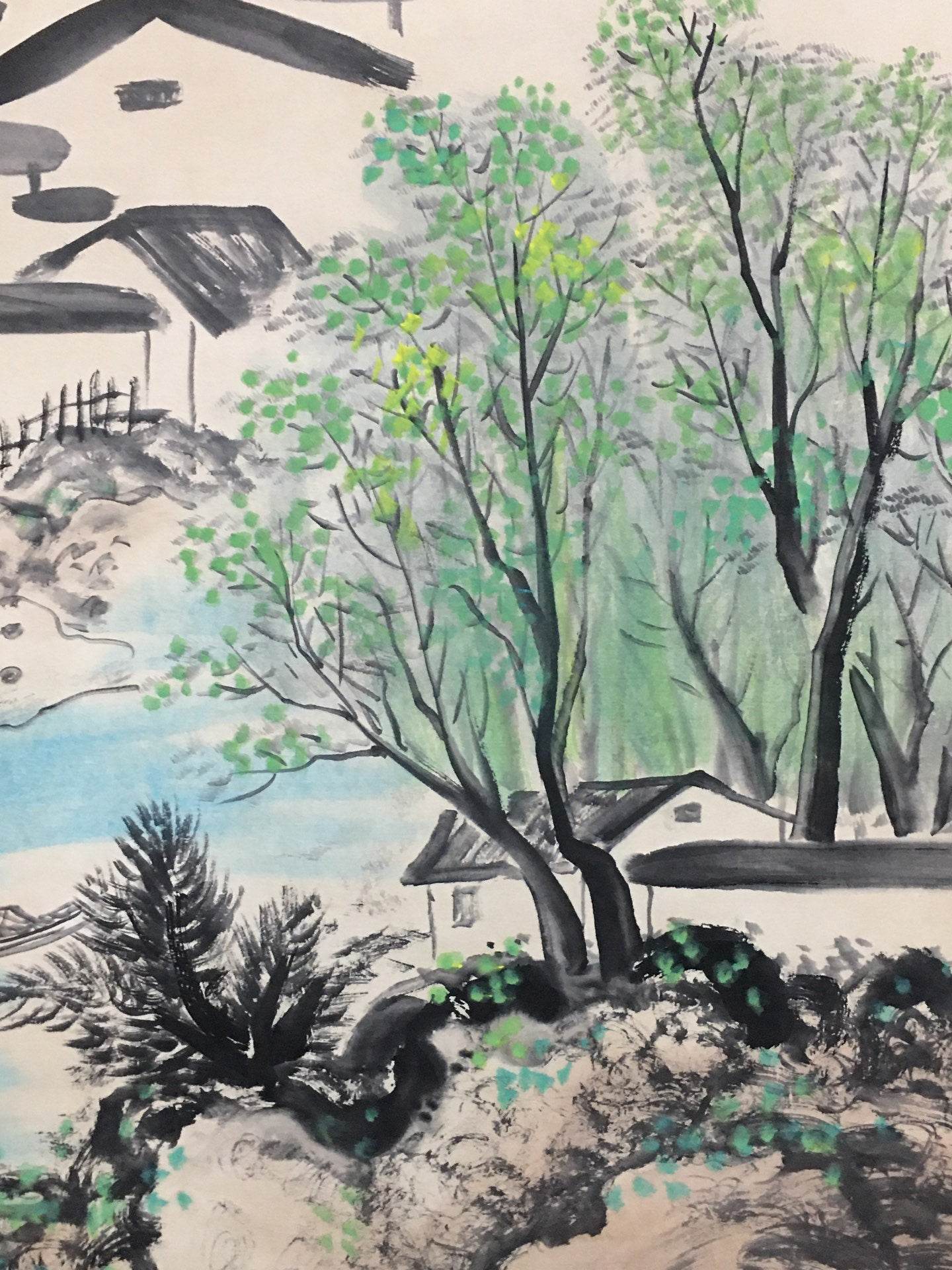 吳冠中中堂山水畫 - 九州墨閣