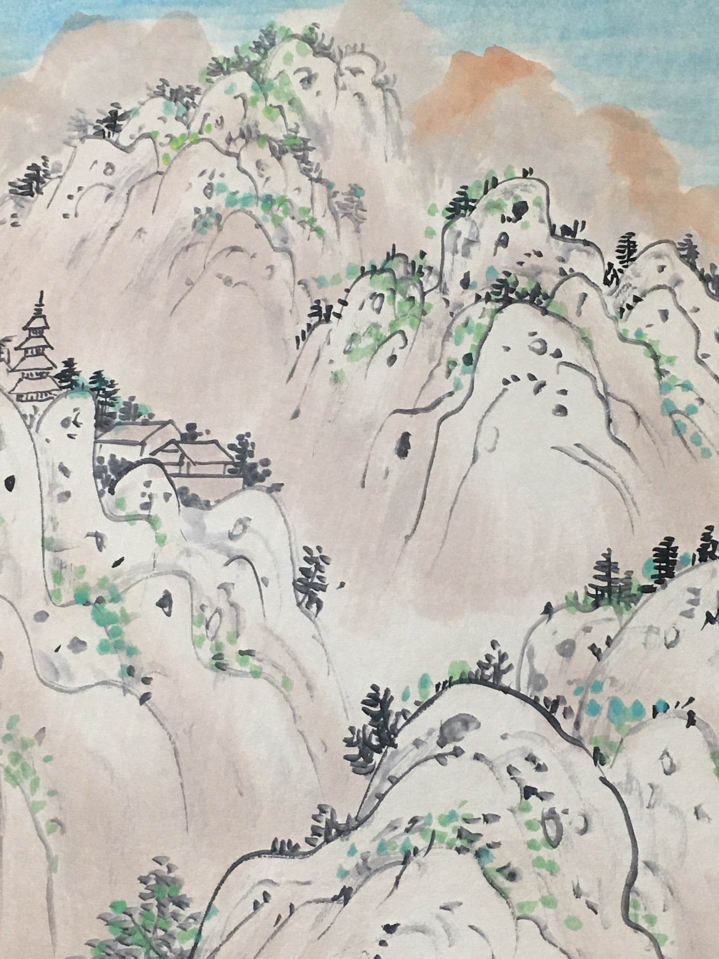 吳冠中中堂山水畫 - 九州墨閣