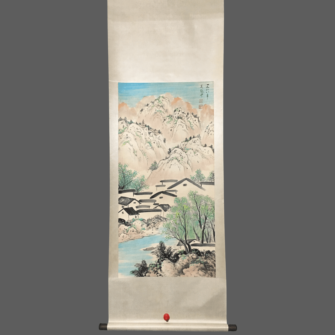吳冠中中堂山水畫 - 九州墨閣