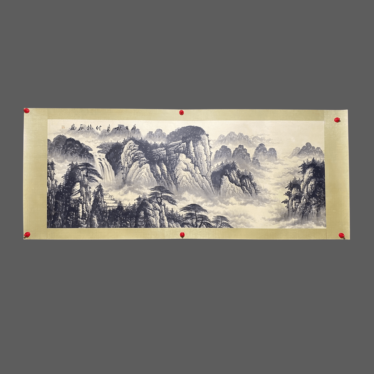 傅抱石橫幅山水畫 - 九州墨閣