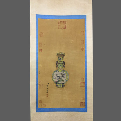 郎世寧中堂花瓶畫 - 九州墨閣