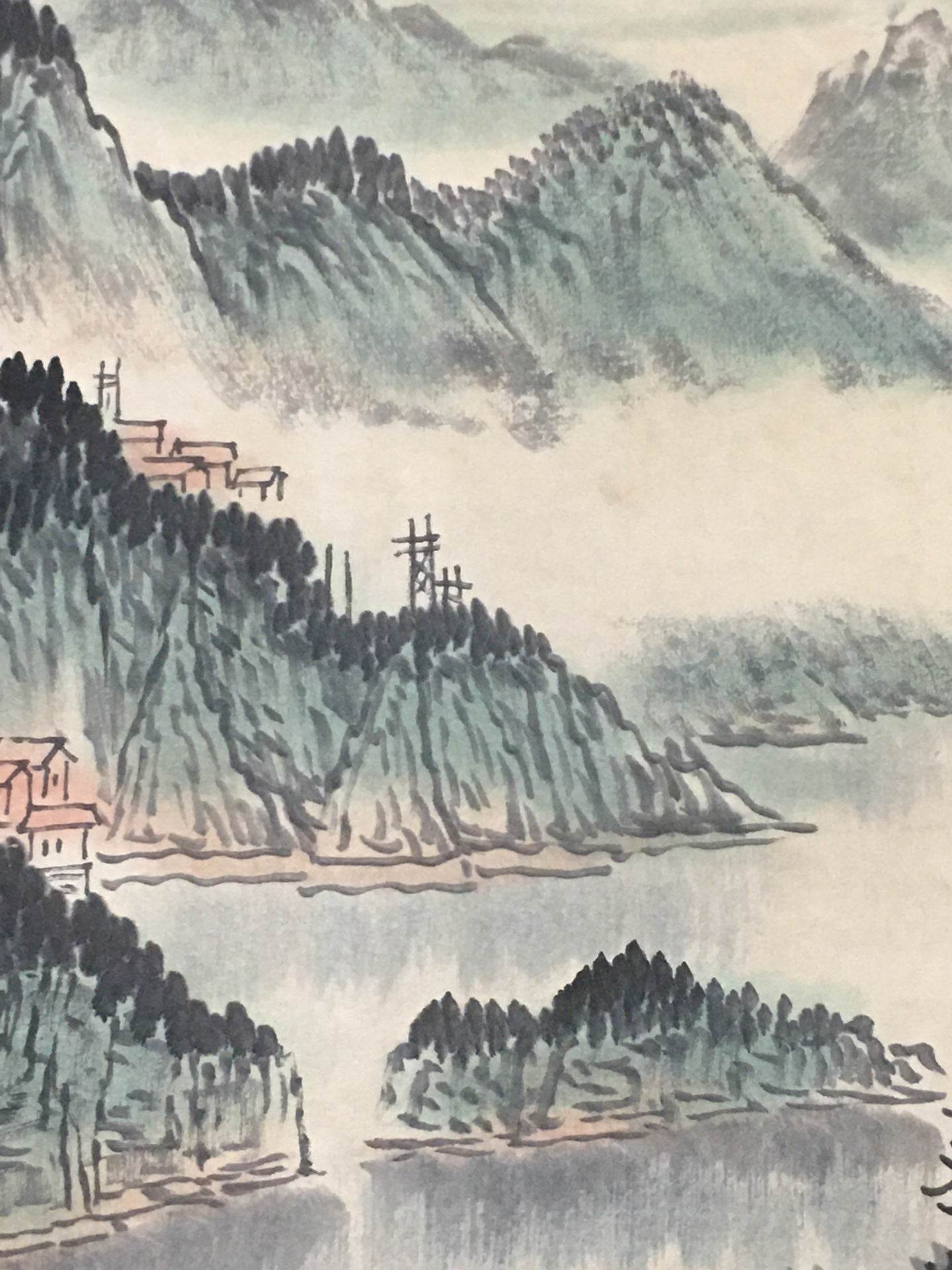 錢松岩中堂山水畫 - 九州墨閣