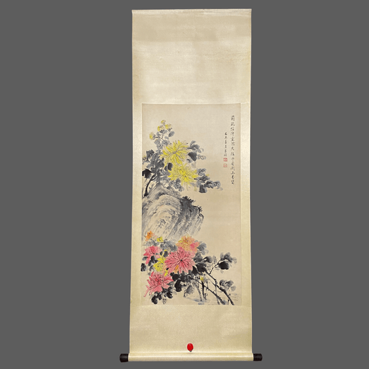 吳昌碩中堂花卉畫 - 九州墨閣
