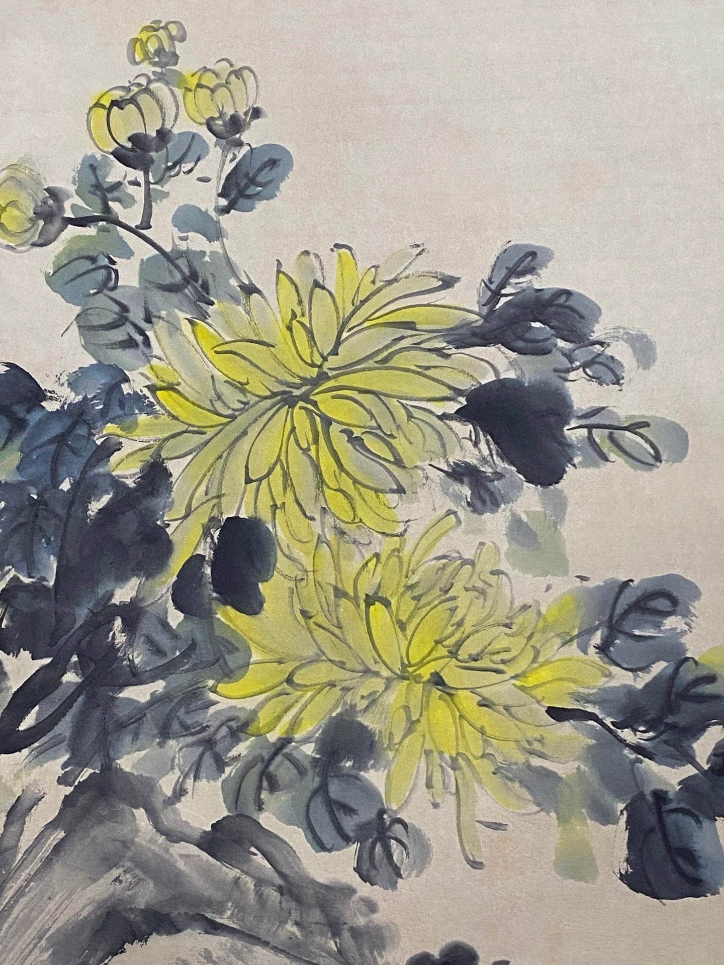 吳昌碩中堂花卉畫 - 九州墨閣