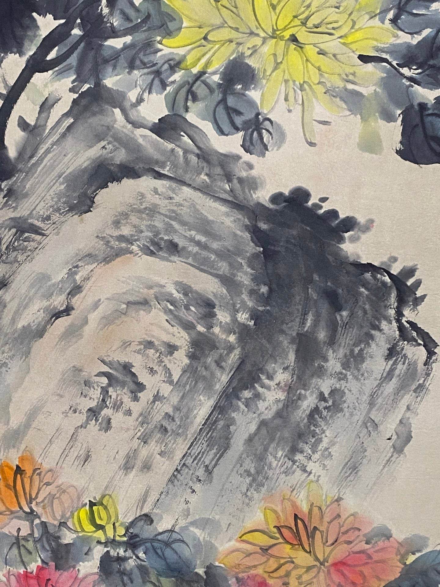 吳昌碩中堂花卉畫 - 九州墨閣