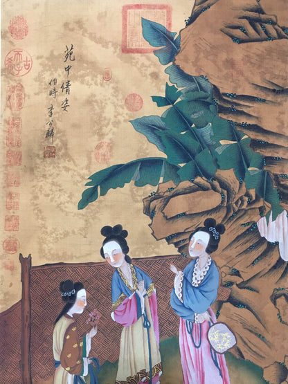 李公麟中堂人物畫 - 九州墨閣