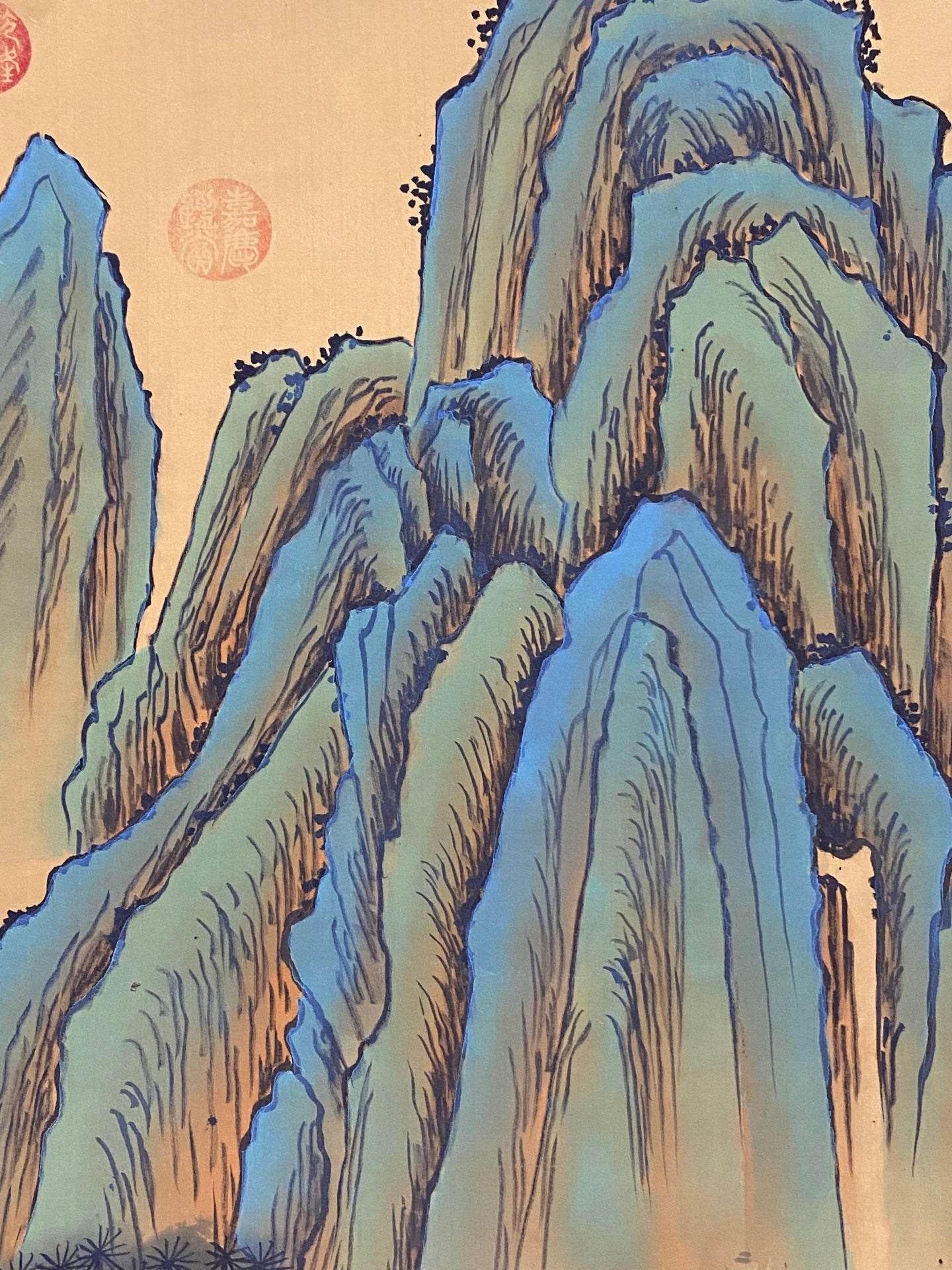 唐寅中堂山水畫 - 九州墨閣
