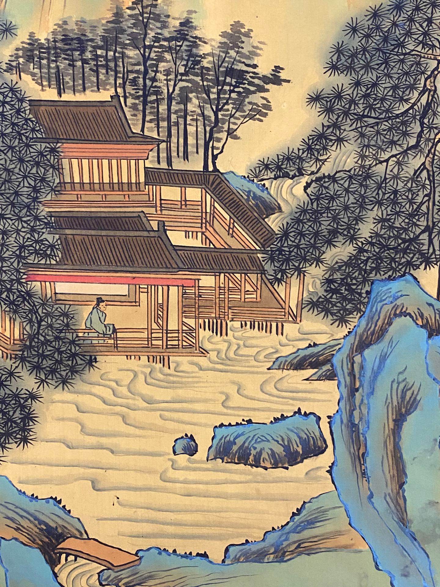 唐寅中堂山水畫 - 九州墨閣