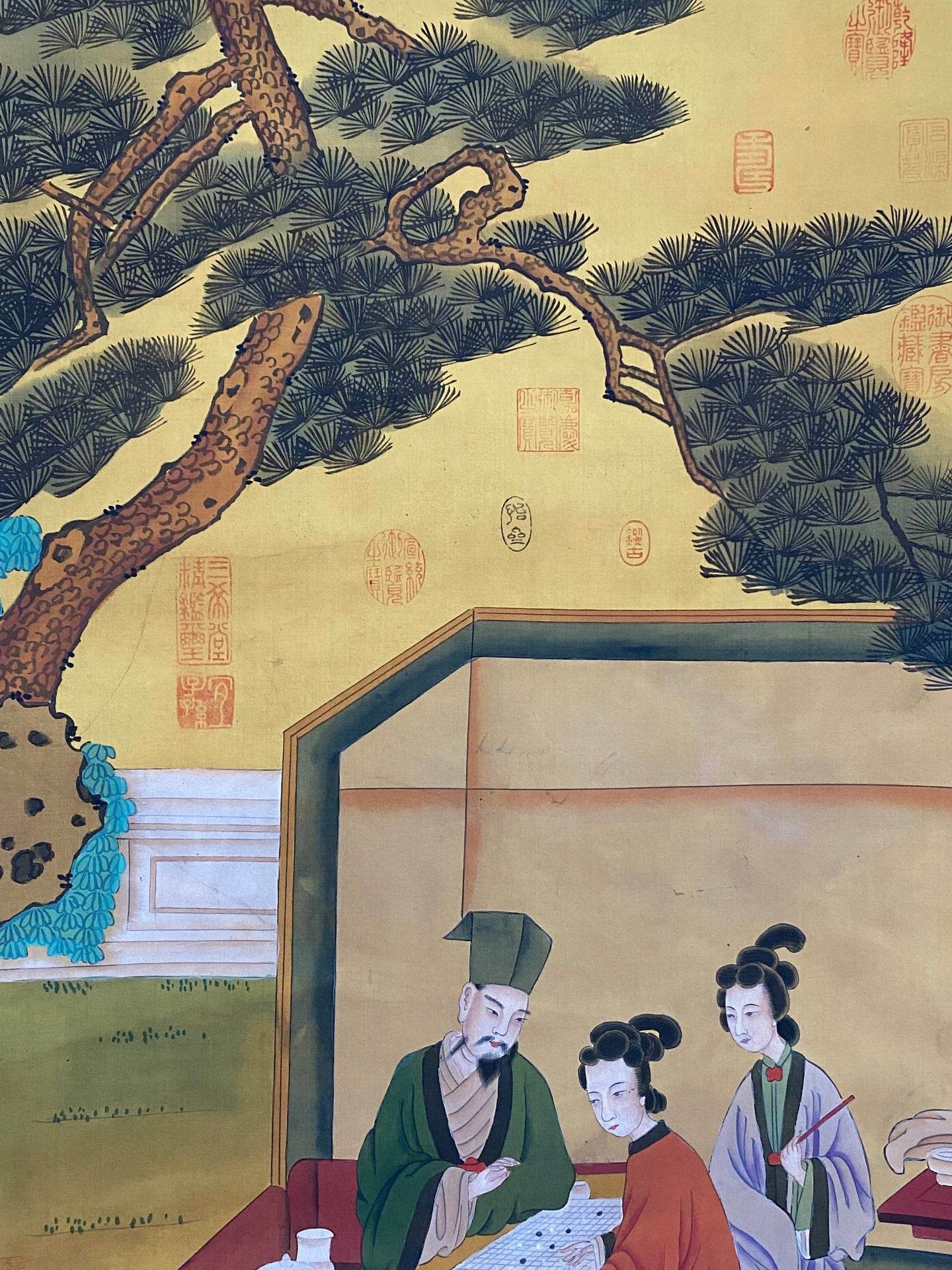 唐寅中堂人物畫 - 九州墨閣