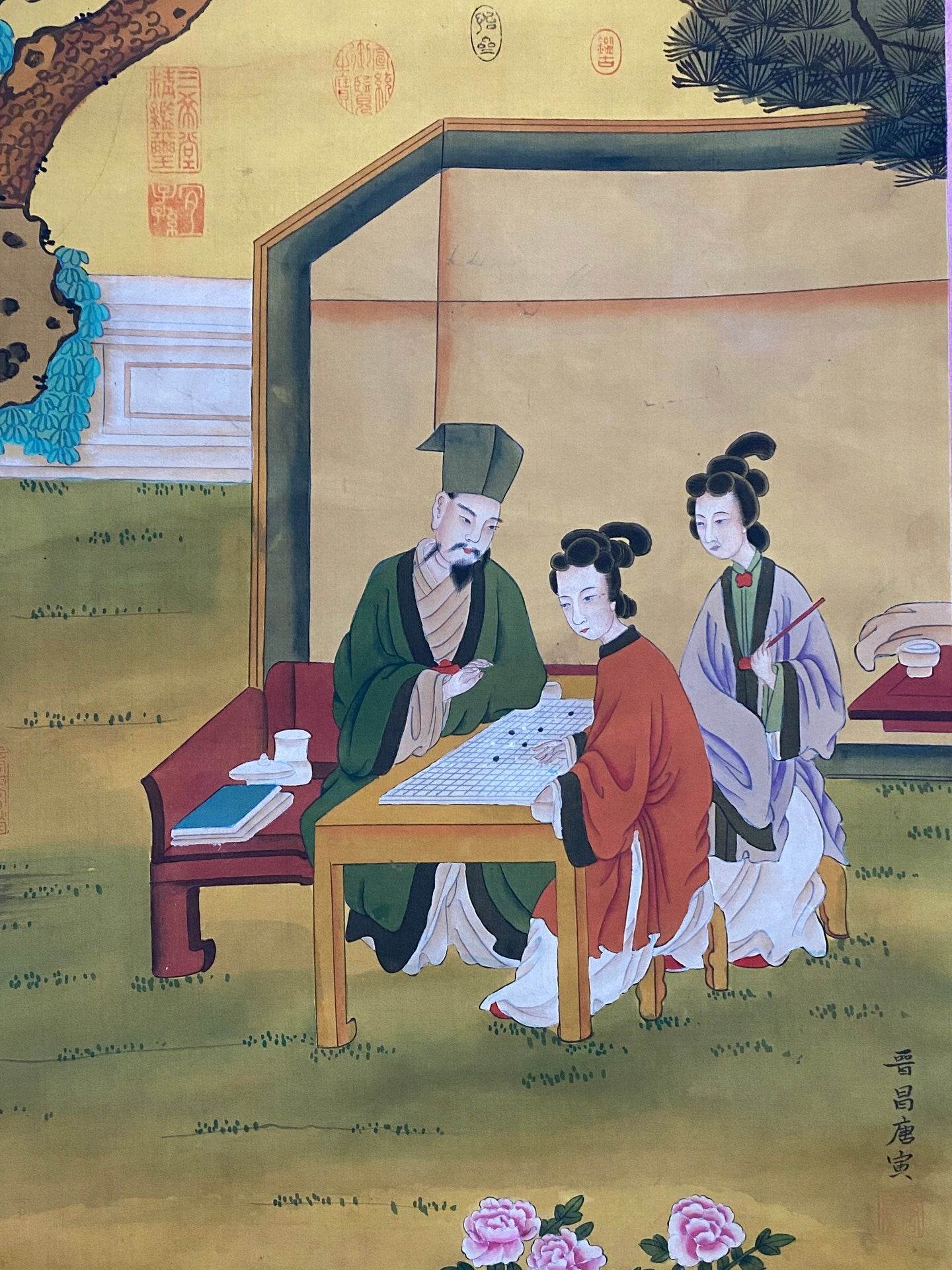 唐寅中堂人物畫 - 九州墨閣