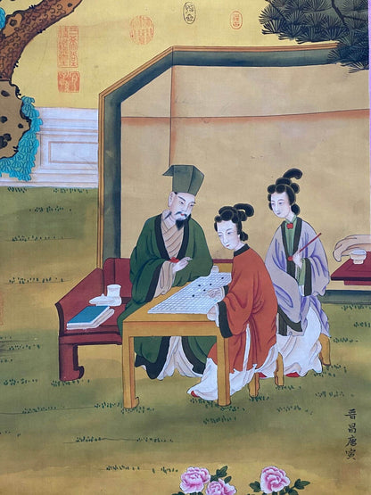 唐寅中堂人物畫 - 九州墨閣
