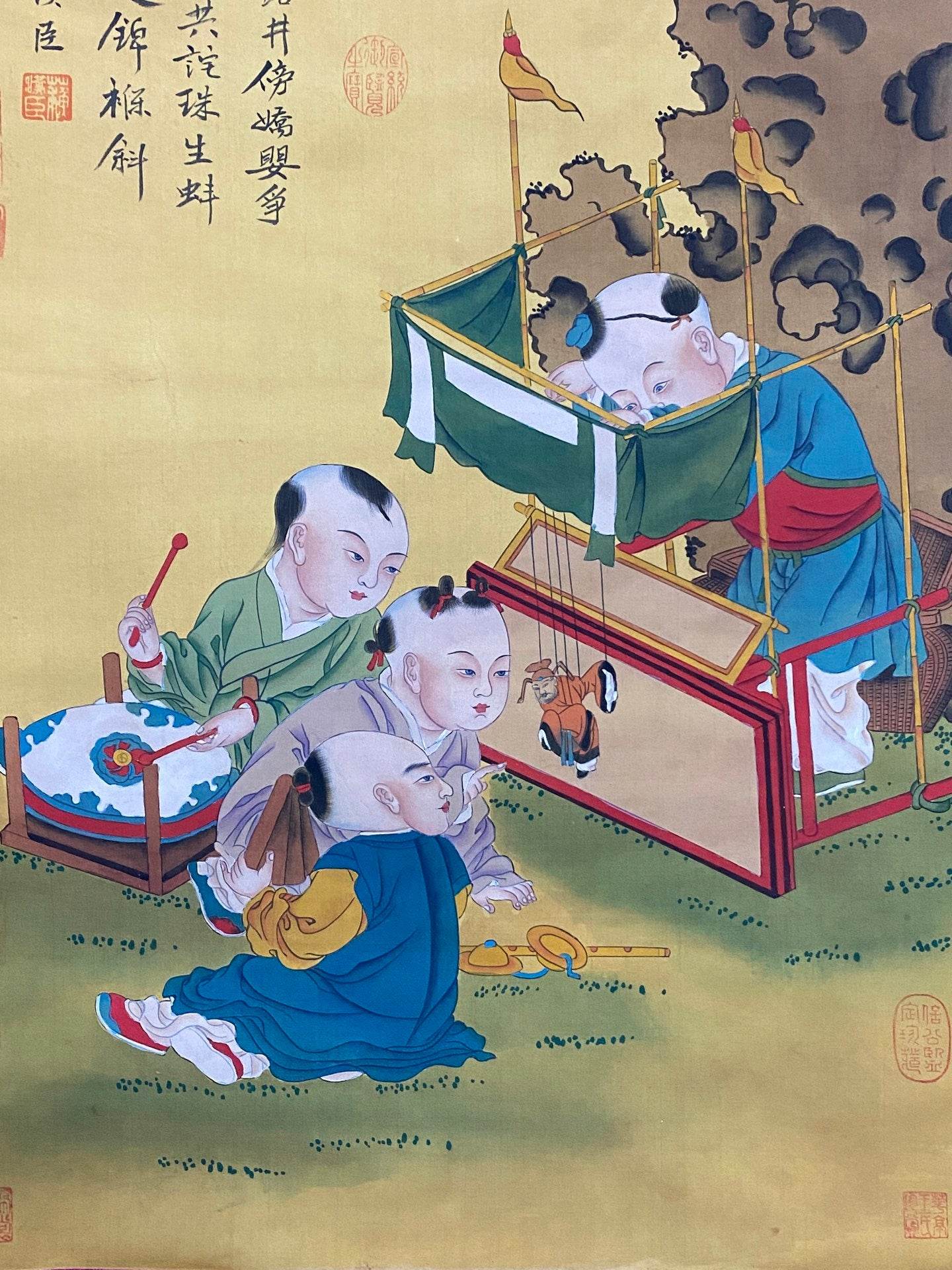 蘇漢臣中堂人物畫 - 九州墨閣