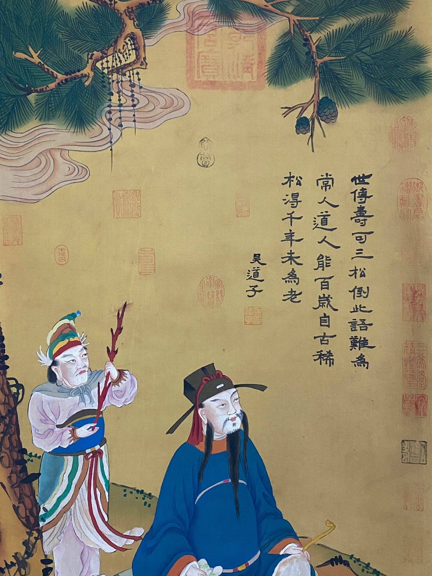 吳道子中堂人物畫 - 九州墨閣