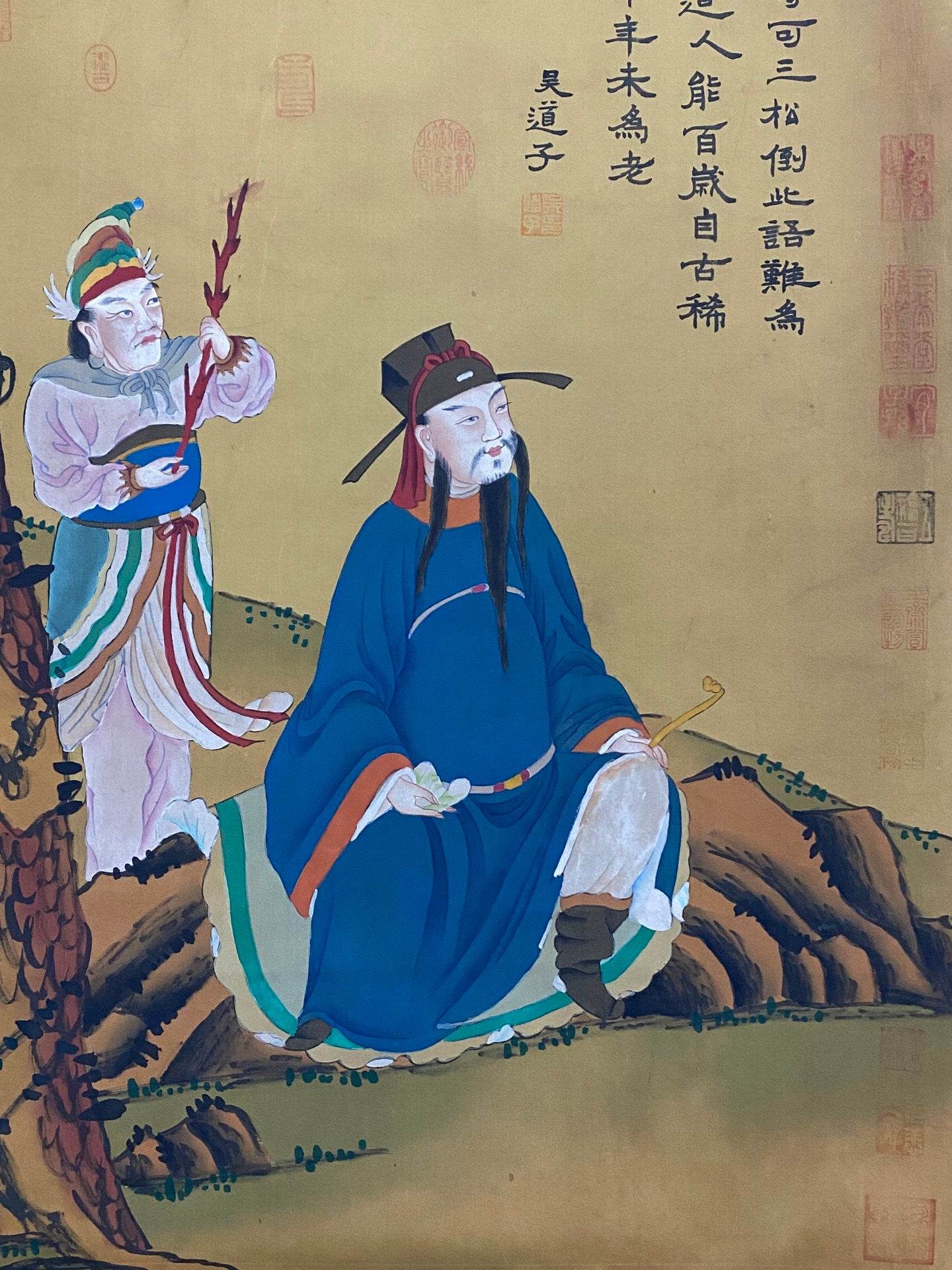 吳道子中堂人物畫 - 九州墨閣