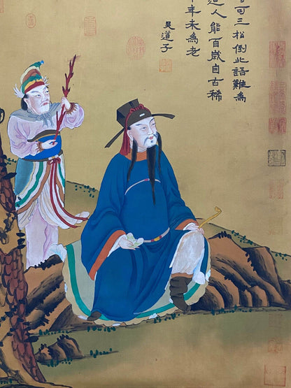 吳道子中堂人物畫 - 九州墨閣