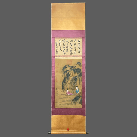 仇英中堂人物畫 - 九州墨閣